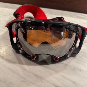 Oakley Snow Goggles - with Black and Red Design